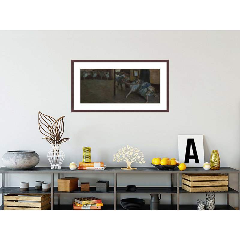 The Ballet Rehearsal (La Salle de Danse) par Edgar Degas, impression giclée encadrée, H 22,24 po x l 41,5 po