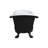 Kingston Brass Aqua Eden 72-Inch Cast Iron Oval Double Slipper Clawfoot Tub (No Faucet Drillings)-34130791