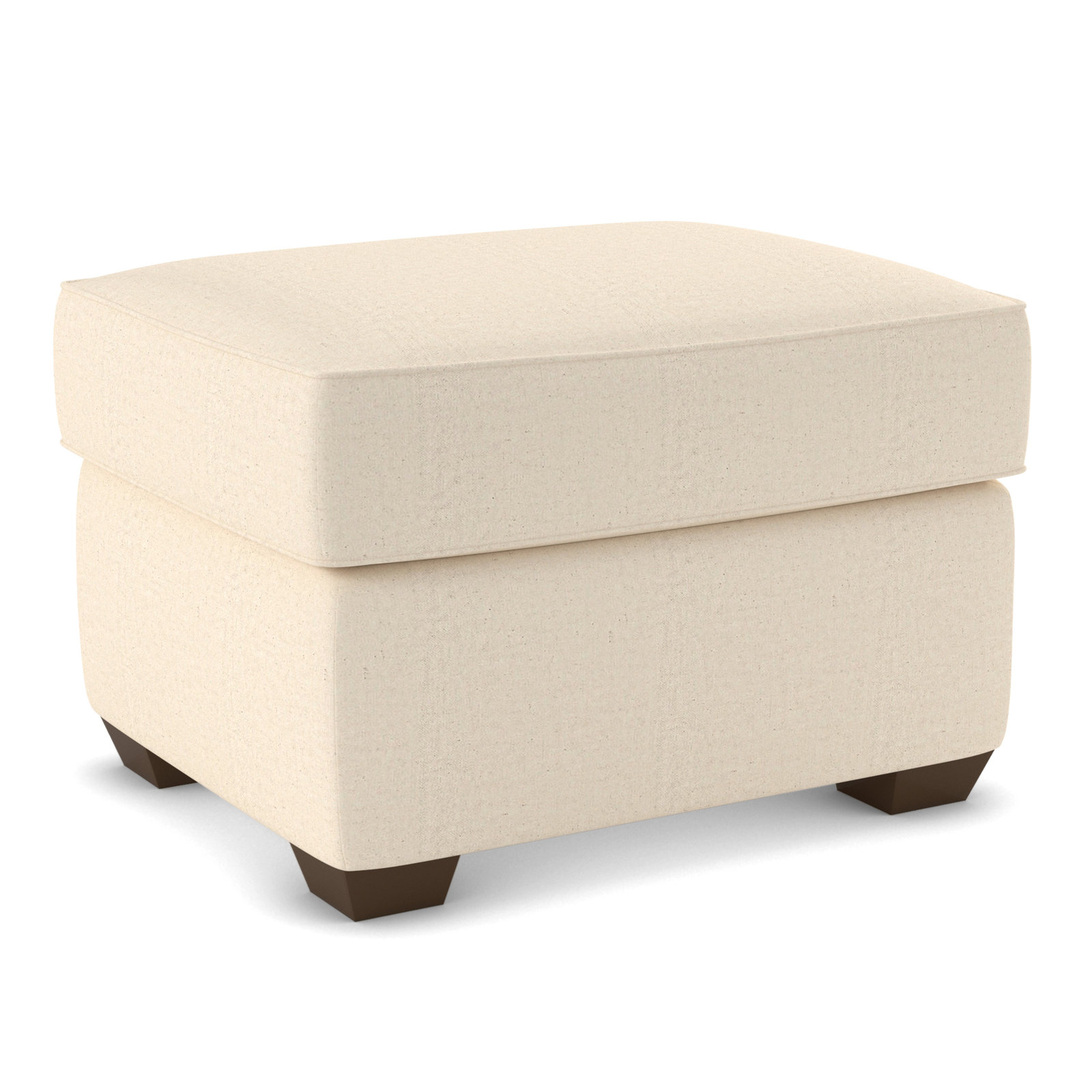 Gemi 29" Ottoman, Bayou Natural Canvas