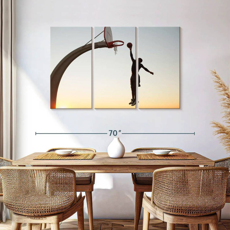 Sunset Slam Dunk, 36" H x 57" W