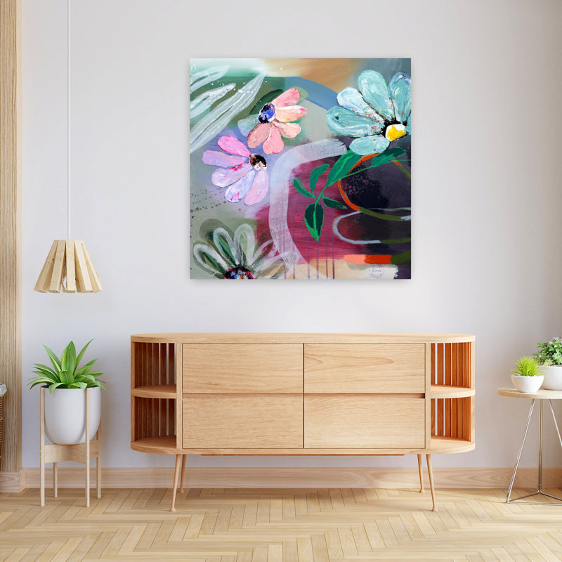 Art contemporain paysage contemporain, H 36 po x l 36 po