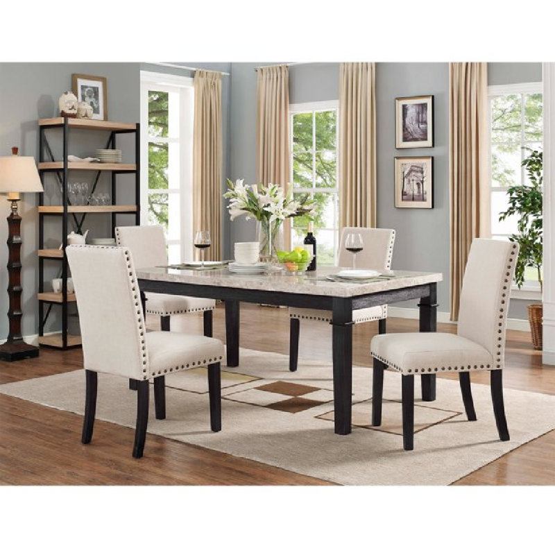 Ensemble 5 pièces PORTIA (table et 4 chaises)