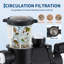 Pompe de piscine à double puissance haute performance GarveeHome - Pompe de circulation électrique 2 HP, auto-amorçante, moteur en cuivre robuste à vitesse unique avec panier-filtre, 100 gallons par minute - pour piscines hors terre / creusées