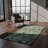 Mikilah Authentic Hand-Tufted Handcrafted Brown & Teal Blue Asymmetrical Floral Wool Area Rug-24324513