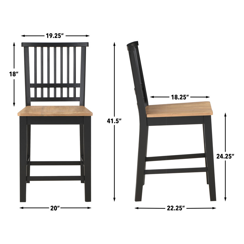 Tabouret de comptoir 24,25 po Lixy