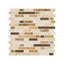 10Pcs Self-Adhesive Wall Tile Stickers with Marble Effect-2061393448