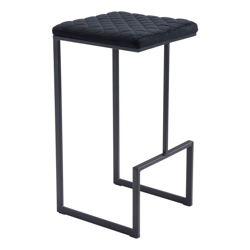Chaise de bar 30 po en acier noir