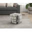 Pouf carré multicolore