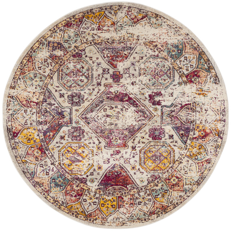 Donnavin Savannah Performance Oriental Rug, Round 7'