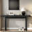 Simple Console Table With Clever Tabletop Design And Elegant And Lively Shape-2047549655