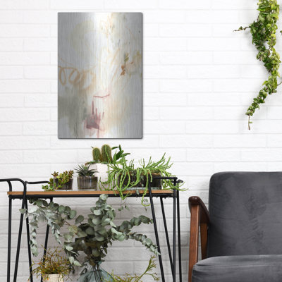  'Converging Thoughts 1' by June Erica Vess Metal Wall Art, 12" x 16"