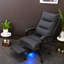 Fauteuils inclinables de bureau de luxe, cadre en acier réglable, design moderne, confort à la maison
