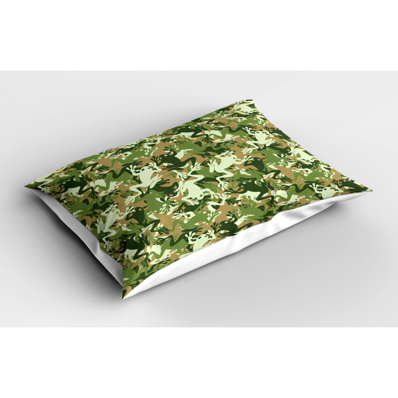Camo Machine Printed Sham Set, Twin