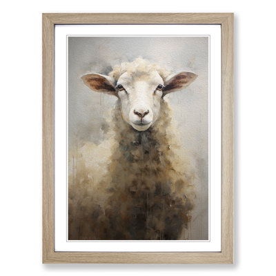 Sheep Contemporary No.2 - Framed Print