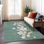 Tapis d'intérieur / extérieur lavable à la machine Xhevrie Seafoam-980378870