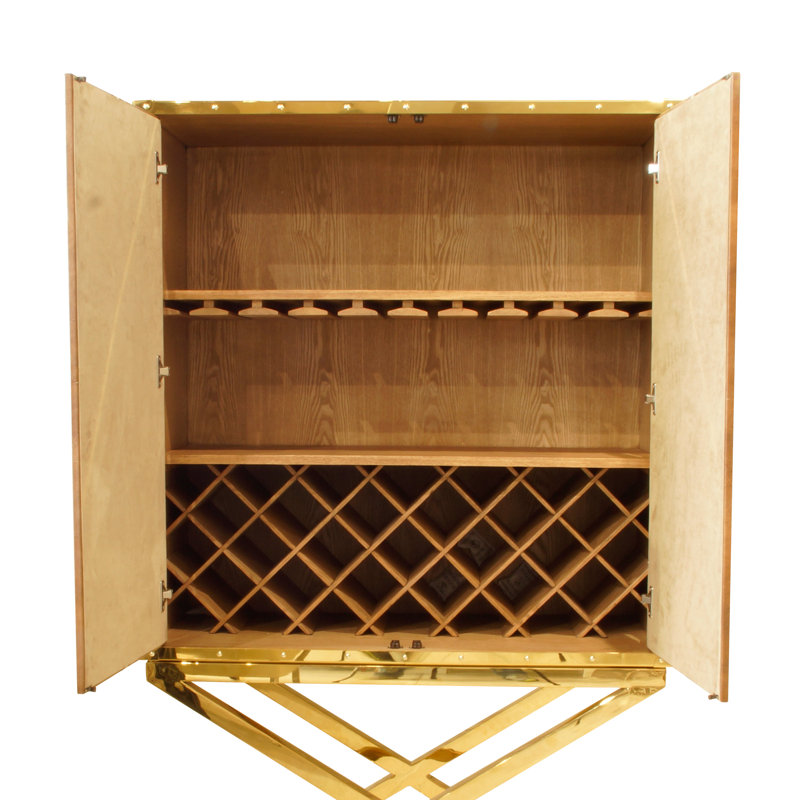 Rafael 108cm Solid Wood Bar Cabinet