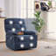 Fauteuil inclinable électrique à massage thermique avec fauteuil à bascule et pivotant en tissu pour le salon