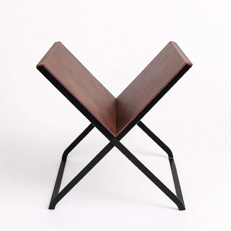 Ceryis Chestnut Leather Book Stand, Brown
