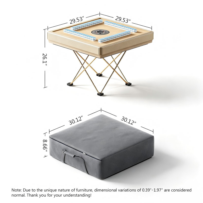 Fully Automatic Portable Foldable Camping Outdoor Mahjong Table for Chinese Rules