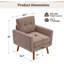 Fauteuil d'appoint rembourré Estes-1209580808
