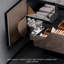 Meuble-lavabo mural en pierre frittée 59,06 po avec miroir intelligent et armoire d'appoint-854039778