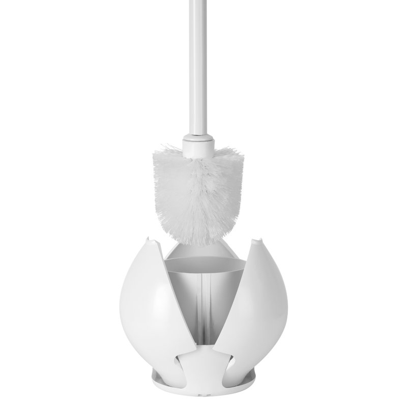 Brosse pour cuvette de bain Bath Bliss, Blanc