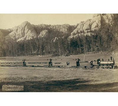 Vue d’ensemble de la montagne dans l’ouest-impression photographique