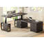 Bureau assis-debout électrique en forme de L de style ferme de 23,6 po de profondeur-560124885-561858227