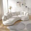 Canapé courbé de forme ingénieuse beige (même référence: W876S00301)-308623918-308623919