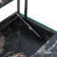 Table basse à plateau relevable de 43,3 pouces avec rangement - marbre noir et verre trempé (capacité de 300 lb), peu encombrante, pour le salon, le bureau-1134821577-1134821578
