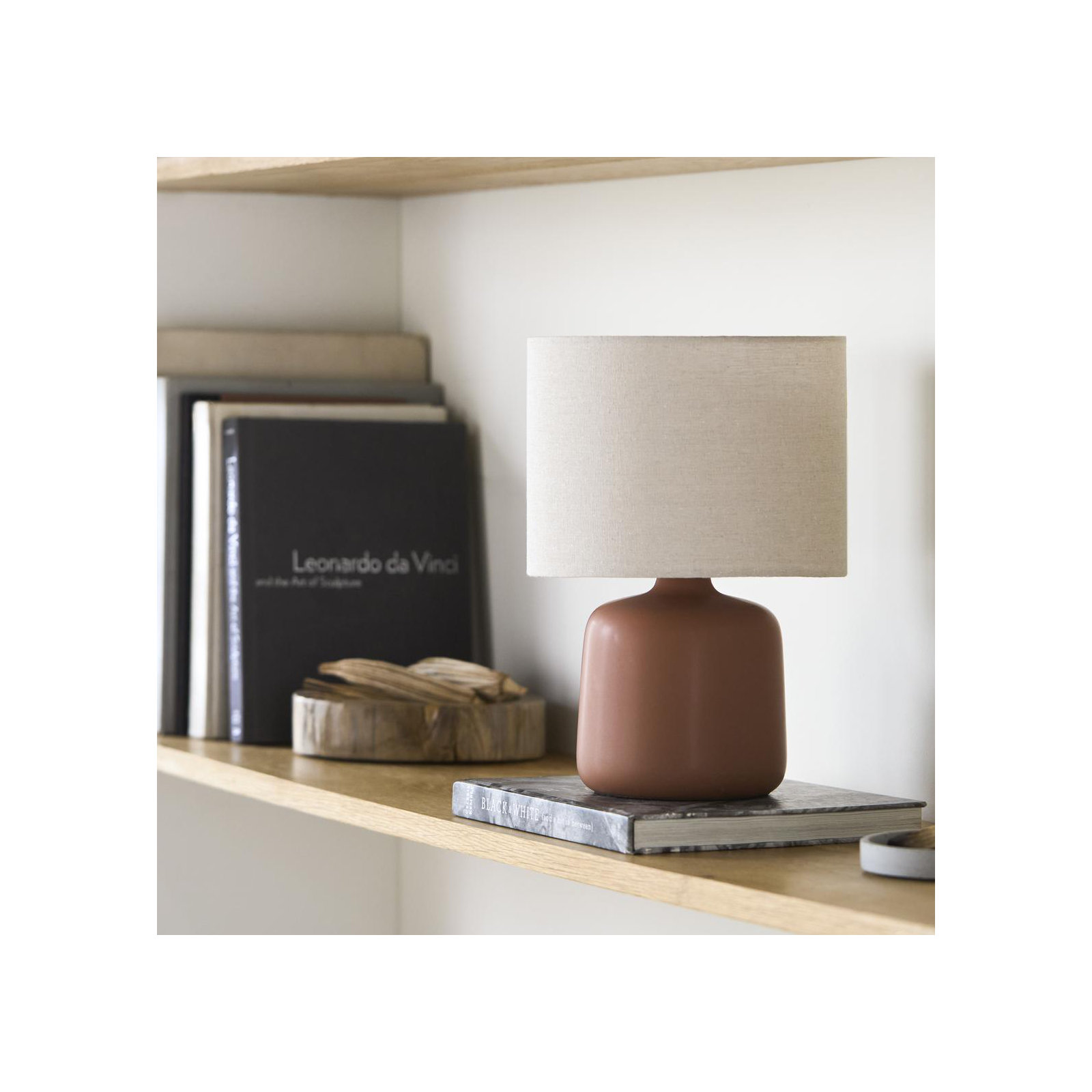 Pramit Table Lamp, Burnt Orange
