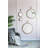 Iron Frame Vertical Round Mirror