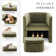 Kyah Upholstered Barrel Chair with Ottoman
