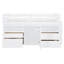 Lit mezzanine simple blanc avec 4 tiroirs, tablettes et armoire-1690594799