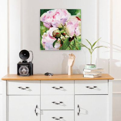 Art floral jardin de pivoines roses