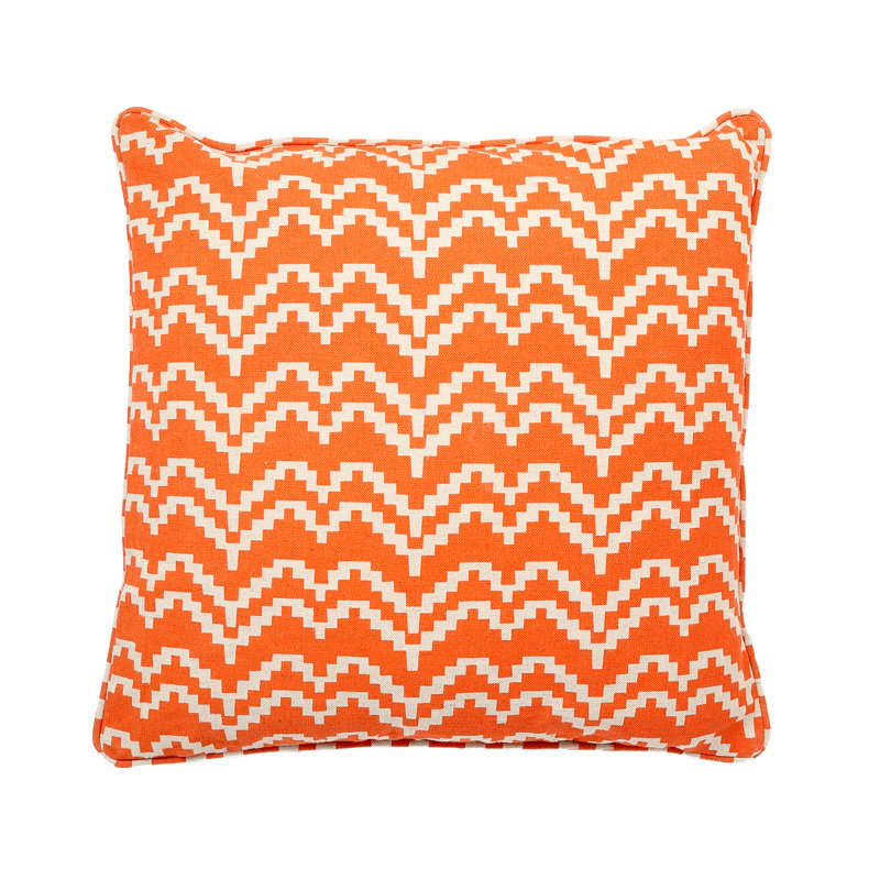 Los Angeles Geometric Linen Throw Pillow, Bright Yellow, Polyester/Polyfill