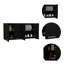 Armoire murale 120, quatre portes, deux armoires, deux tablettes - noir-40980103