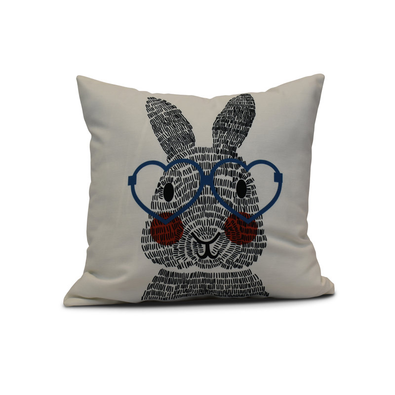 Housse et insert de coussin Funky Junky, H 26 po x l 26 po, Bleu