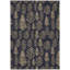 Tapis intérieur / extérieur noir lavable à la machine Xhevrie-765358320