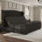 DuJuan 50.8"H Adjustable King Bed with Nailhead Trim Wingback & Deep Button Tufted Headboard, Black-1226737308-1226737309