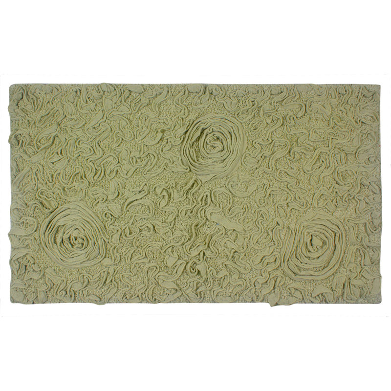 Tapis pour salle de bain Schoenberger, L 40 po x l 24 po, Vert