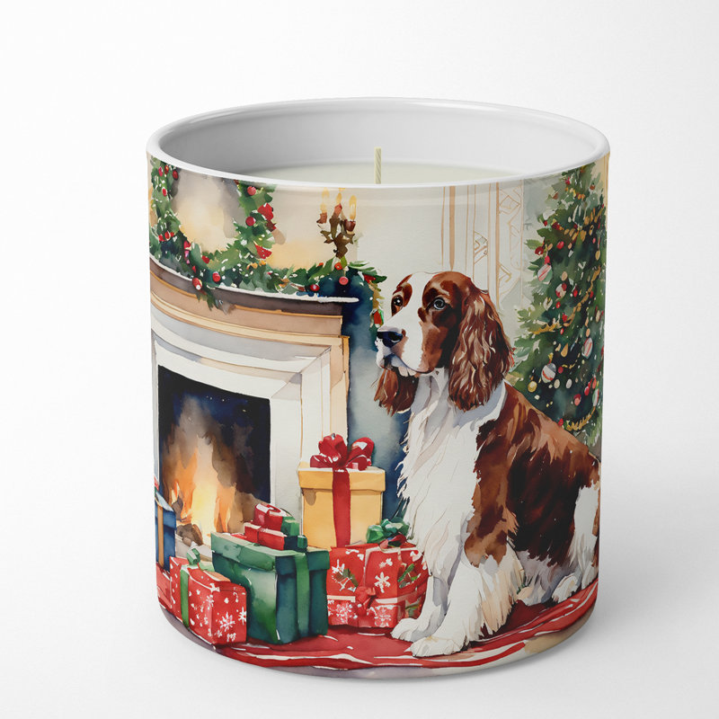 Christmas Tree Scented Tumbler Candle with Ceramic Holder