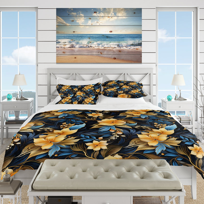 Tropical Twilight Ii Tropical Pattern - Ensemble de housse de couette tropical