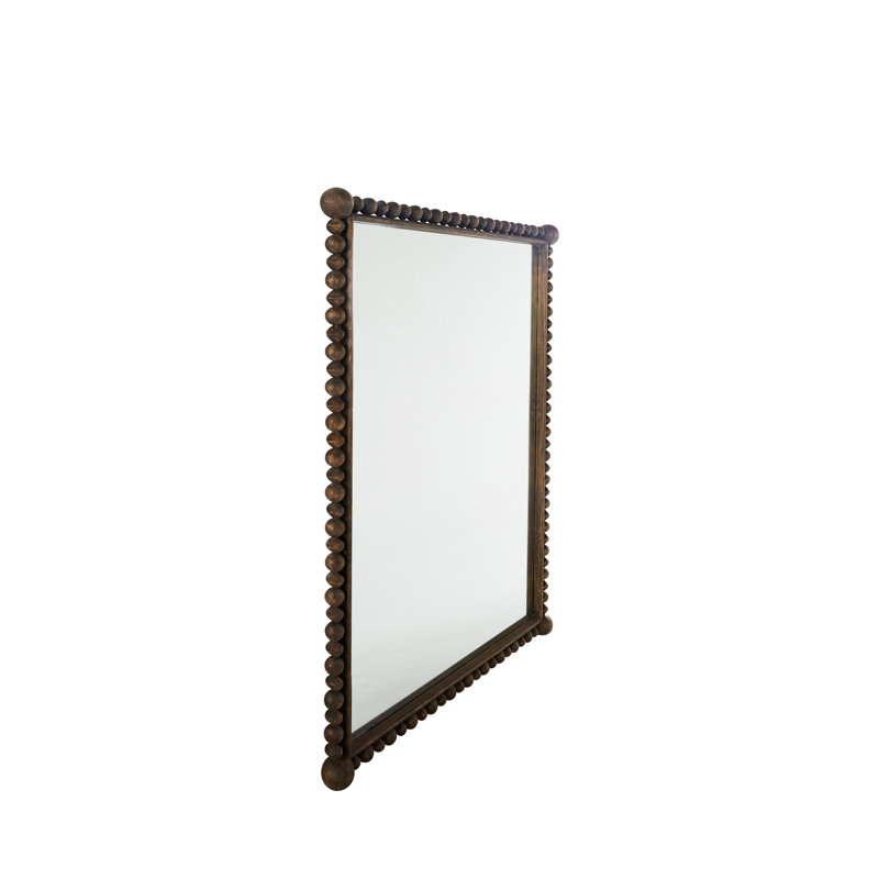 Beau Mirror - White, Brown