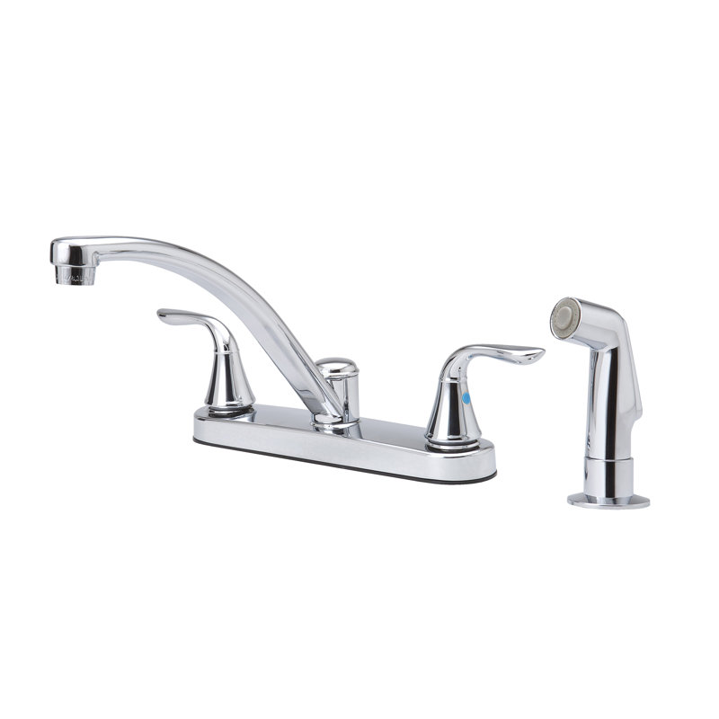BK Products Kitchen Faucet with Side Spray, Chrome