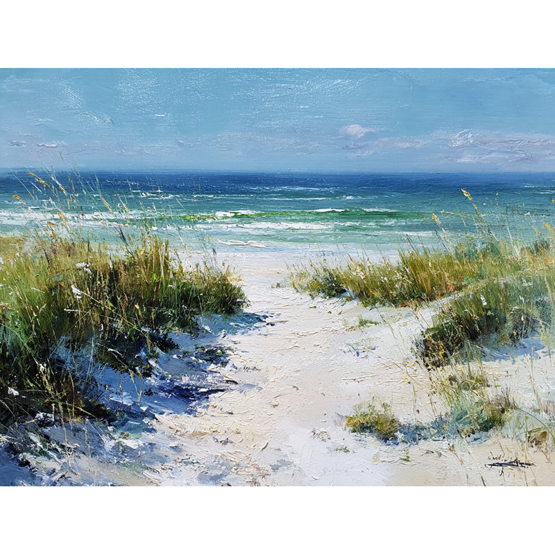 «Oceanfront Tranquility», art mural sur toile tendue, H 30 po x l 40 po