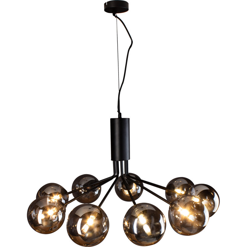 Felicien 9 - Light Sputnik Pendant, Black, Black