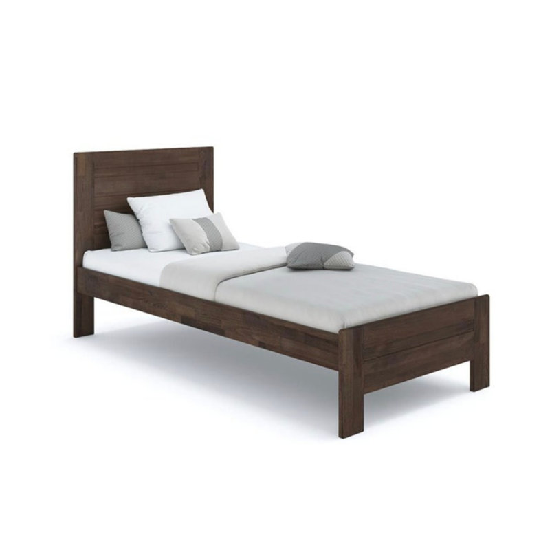 Lux Solid Wood Storage Bed, Wenge, Twin