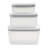 ZWILLING Fresh & Save 3-Piece Plastic Food Storage Container, Meal Prep Container, BPA-Free- Assorted Sizes