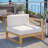 Upland Teak Wood Right Arm Patio Chair